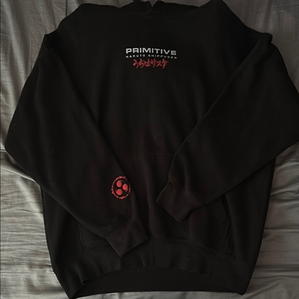 Primitive Naruto Shippuden Black and Red Hoodie